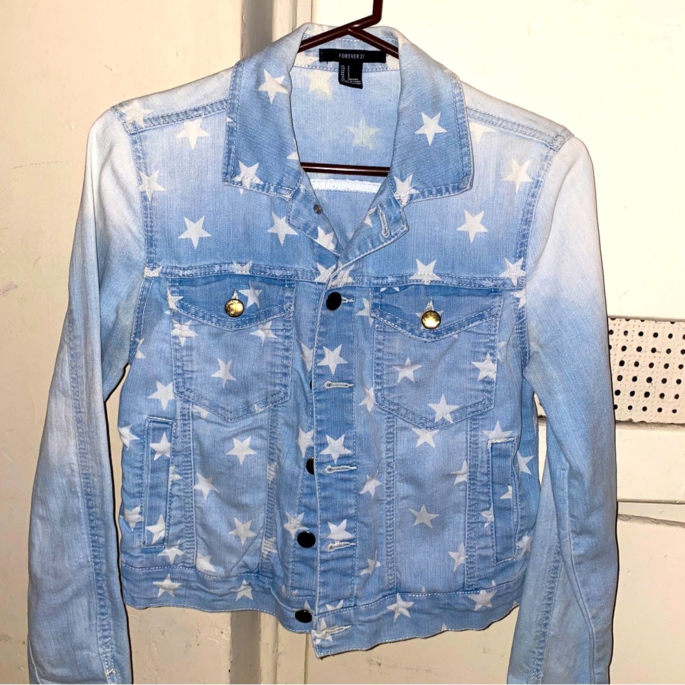 Forever 21 jean stars jacket